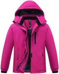 MoFiz Girl's Ski Jacket Fleece Snow Winter Coat Kids Warm Snowboard Jacket