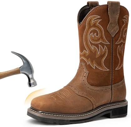 NORTIV 8 Steel Toe Work Boots for Men
