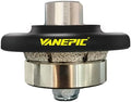 3/16 inch B5 Diamond Demi bullnose Half Bullnose Profile Wheel Diamond Hand Profiler Router bit with 5/8-11 Thread for Grinder Polisher Granite Marble Concrete and Countertop Edge