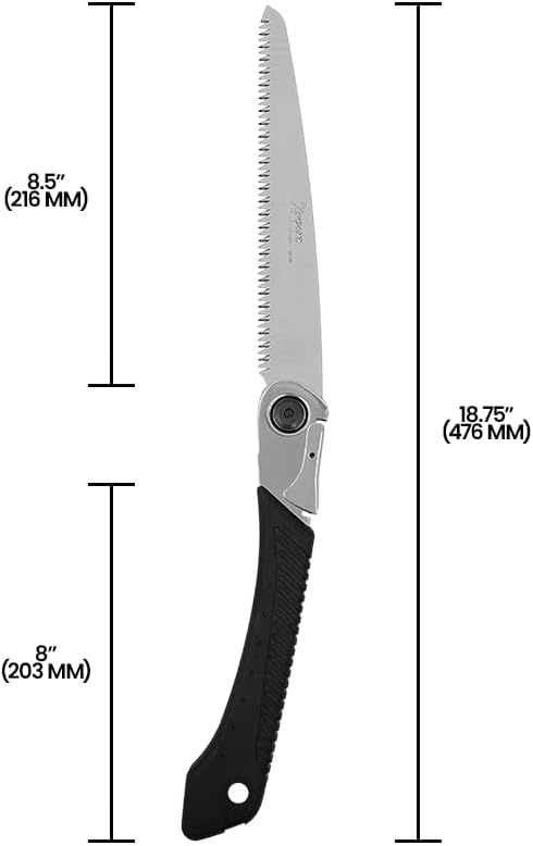 Zenport SF210 Folding Saw with Steel Handle, 8.5-Inch Tri-Edge Blade