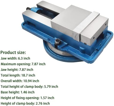 6 Inch Heavy Duty Milling Machine Vise Lengthen Accuracy Mill Vise