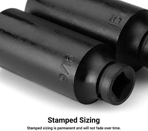 Capri Tools 1/4-Inch Drive Master Impact Socket Set (Shallow & Deep Set / 3/16-9/16 in.)