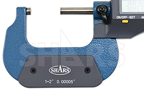 Shars 1-2"/25-50mm Solid Metal Frame Electronic Outside Micrometer 303-2464 P]