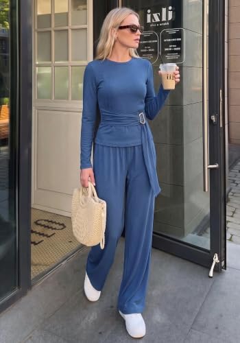 BTFBM 2 Piece Sets For Women Fall Outfits Lounge Set Business