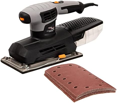 Steel Force PFS300 2.5 Amp 6000-12,000 OPM 9×4.5 inch Sheet Sander with Super Large Sanding Base and Variable Speed