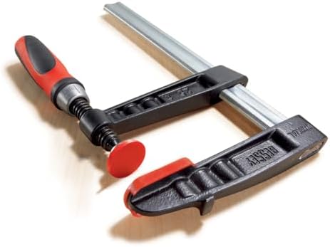 BESSEY TG4.524+2K Clamp, woodworking, F-style, 2K handle, replaceable pads, 4.5 In. x 24 In., 1000 lb