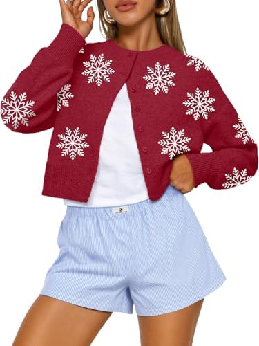 Trendy Queen Cropped Cardigan Sweaters for Women Fall Fashion Clothes 2026