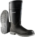 Dunlop Goliath Steel Toe - Waterproof Work Boots for Men & Women - Safety Boots Made from PVC - Rubber Boots with Chemical Protection - Black - Size 6