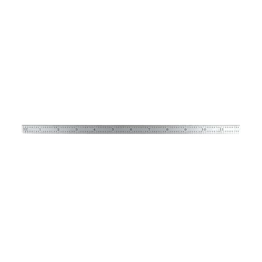 PEC Tools Made in USA Machinist Rule, 12" Flexible Steel Rule, Satin Chrome Finish, Markings 1/32", 1/64",1/10",1/50" for Professionals