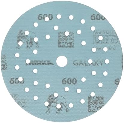 Mirka Galaxy Multifit Sandpaper 5 inch Grit 600 50 Discs Pack