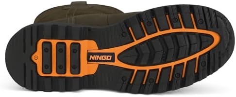 HISEA NINGO Steel Toe Work Boots for Men, Waterproof Wellington Boots