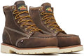Thorogood American Heritage 6" Steel Safety Moc Toe Work Boot for Men, Durable Leather, Slip-Resistant Outsole, ASTM Rated