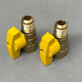 BRASSCRAFT (2 Pack) Gas Ball Valve 1/2" O.D. Flare X 1/2" F.I.P Yellow TBV8-8