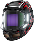 ANDELI Auto Darkening Welding Helmet with Light,Upgraded Solar Powered