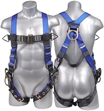 Construction Harness 5 Point Adjustment, Back D-Ring, Grommet Legs, Multiple Styles I OSHA ANSI Compliant
