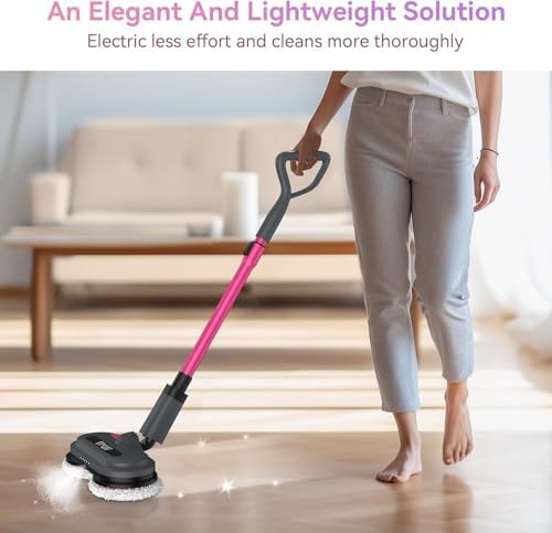 VMAI Cordless Electric Mop for Floor Cleaning, Detachable Battery