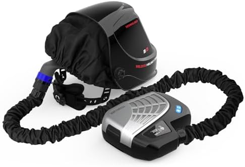 YESWELDER Powered Air Purifying Respirator Auto Darkening Welding Helmet LYG-M800H Welder Hood