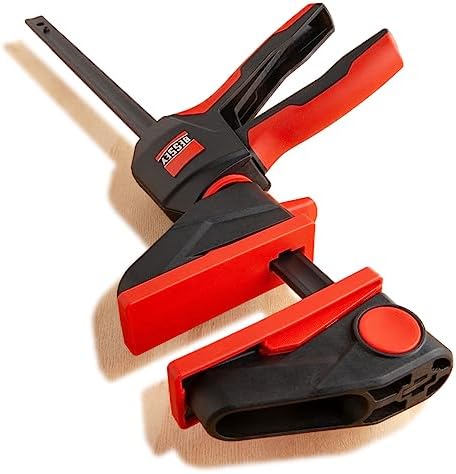 BESSEY EZ360-15 Single-Handed Clamp with Rotating Handle, Span 150 mm, Projection 80 mm, Easy Overhead Work, Innovative 360° Rotating Mechanism, Weight 0.78 kg