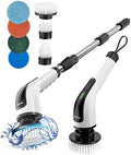 Electric Spin Scrubber, Power Shower Cleaning Brush with Long Handle