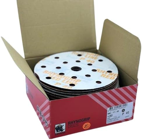 Buy Indasa Rhynogrip Redline 6" 9-Hole Vacuum Sanding Discs, 690 Series 40