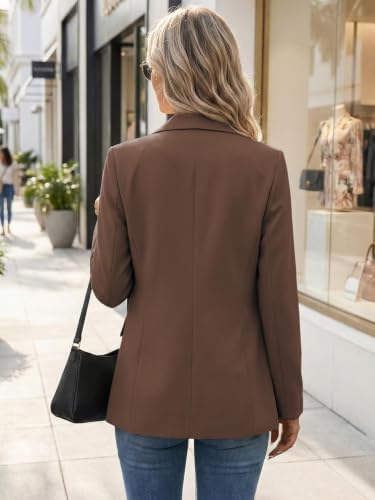 Mina Self Women's Business Casual Blazer Slim Fitted Lightweight Jacket