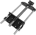 HFS(R) Woodworking Bench Vise, Heavy Duty Front Screw Vise for Workbench Chrome plating Leg Vise Hardware Woodworking (7IN)