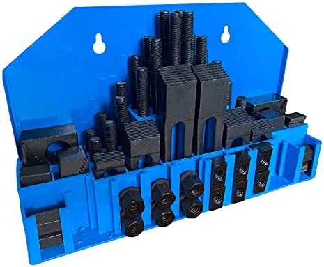 TEXALAN(R) Hold Down Clamp Clamping Set Kit for Bridgeport Mill (9/16" Slot 1/2" Stud)