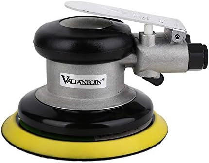 5" Air Random Orbital Sander, Dual Action Pneumatic Orbit Polisher Pro Grinding Sanding Tools Silver