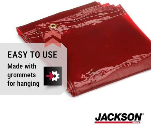 Jackson Safety Transparent Welding Curtain for Sparks & Spatter - NFPA 701