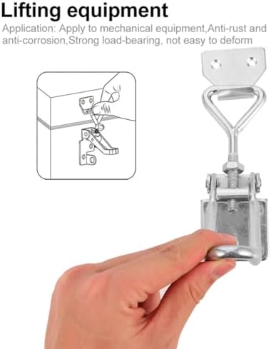 KALLORY Adjustable Stainless Steel Toggle Latch Clamp Easy Installation, Sturdy Material for Movable Bases and Repairing Field, Practical and Reliable Workholding Device