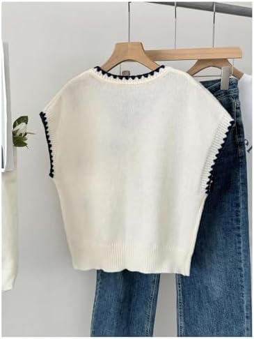 SOLY HUX Women's Short Sleeve Business Casual Sweater