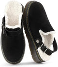 Athlefit Women's Slip On Suede Clogs with Back Strap
