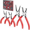 BILITOOLS 4PC Internal Snap Ring Pliers Set, 5" & 7" Circlip Kit