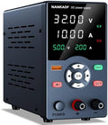 DC Power Supply, 30V 10A Variable Power Supply with Output Button, USB Fast Charging Port/USB Output Current Display, Bench Power Supply with OCP Short Circuit Alarm, Mute Mode