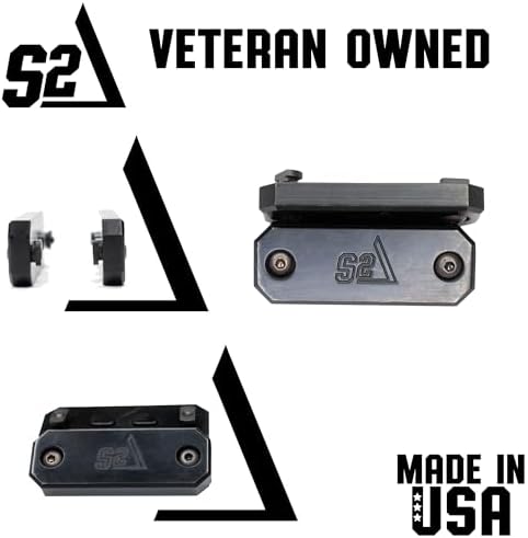 S2Delta- M-LOK Weight Set - Made in USA with Nitride Coated Carbon Steel-12 Oz, External Forend Fit for Enhanced Shooting Stability - Customizable Recoil Mitigation System