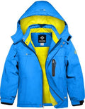 GEMYSE Boy's Waterproof Ski Snow Jacket Fleece Kids Winter Coat with Hood
