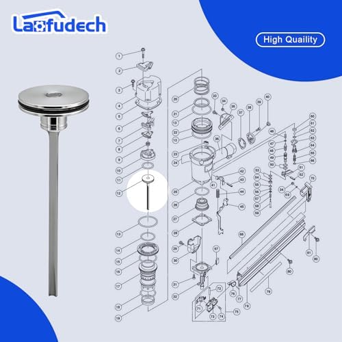877-323 Piston Driver Replacement Part for Hitachi NR83 NR83A NR83A2 NR83A2(S) Hitachi Framing Nailer Gun Parts Replaces 877 323 SP 885-915 (6 Pack)