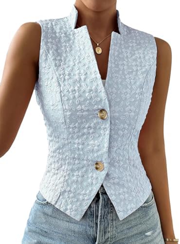 Mina Self Women's Sleeveless Sweater Vest,Knit Stretchy Dressy Casual Top