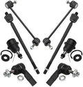 TRQ Front Steering & Suspension Kit Ball Joint Sway Bar Stabilizer Link Tie