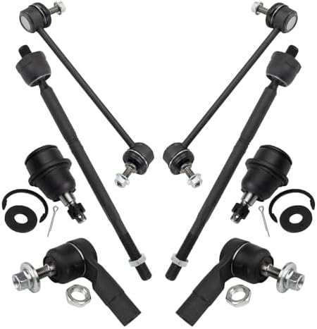 TRQ Front Steering & Suspension Kit Ball Joint Sway Bar Stabilizer Link Tie