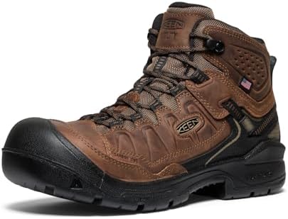 KEEN Utility Men's Targhee IV Waterproof Work Boot (Carbon Toe)