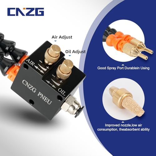 1/4" CNC Coolant Mister for Milling Machine Mist Spray System