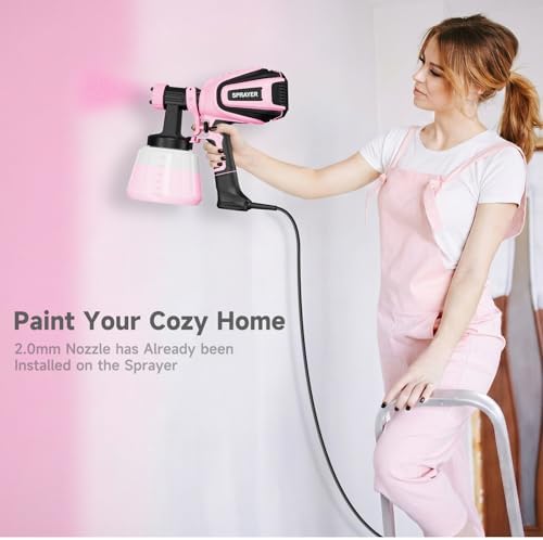 VONFORN Paint Sprayer, 700W Spray Paint Gun with 4 Nozzles & 3 Patterns