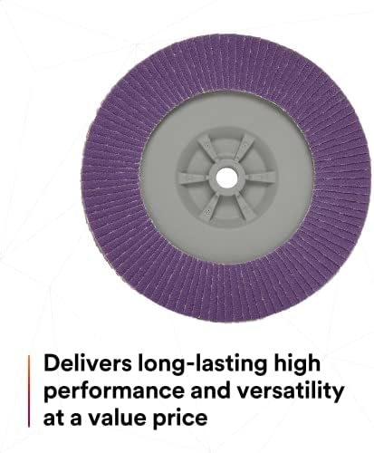 3M Flap Disc, 769F, 80+, T27 Quick Change, 7 in x 5/8 in-11