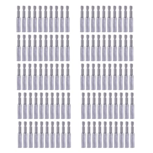 Rocaris 100 Pack Magnetic Extension Socket Drill Bit Holder 1/4" Hex Power Tools, 60mm/2.36 Inch, Bulk Purchase