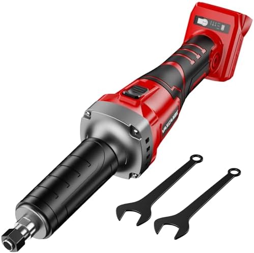 1100W Brushless Braking Die Grinder Compatible with Milwaukee Battery, 3 Level Variable Speed Up to 26000RPM, 1/4" Precision Drill Chuck for Grinding, Polishing, Drilling (Batteries Not Included)