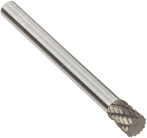 Drill America SN-81 Carbide Burr/Rotary File Inverted Cone Double Cut for Die Grinder 3/16" Dia. x 1/4" Cut Length with 3/16" Shank and 2" Overall Length, DUL Series