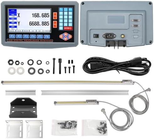 2-Axis DRO Digital Readout Linear Scale Encoder Kit 200mm+950mm