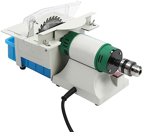 750W Lapidary Saw Polisher Multifunctional Rock Cutting Saw Adjustable Speed Stone Cutter (800-10000 RPM) for Polishing, Grinding, and Cutting Jade, Metal, Wood (4in Blade)