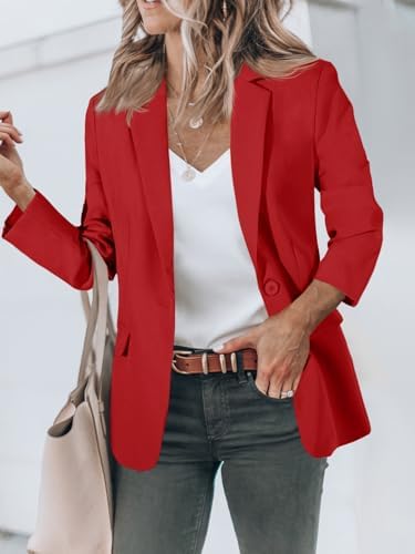 Cicy Bell Womens Casual Blazers Long Sleeve Work Office Suit Jackets Blazer